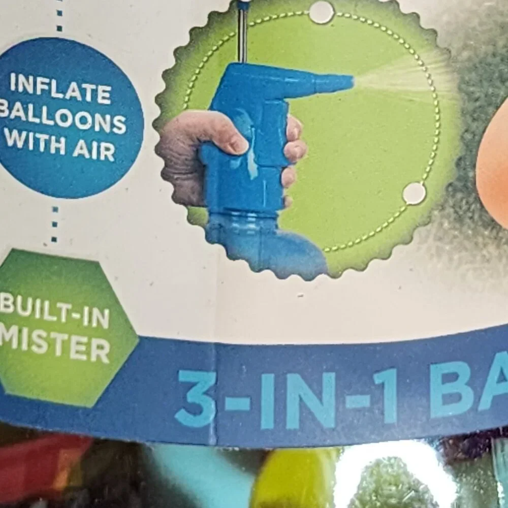 Discovery Teal 3-in-1 Inflate Air Fill Water Mister Balloon Pumper 250 Balloons - Picture 5 of 16
